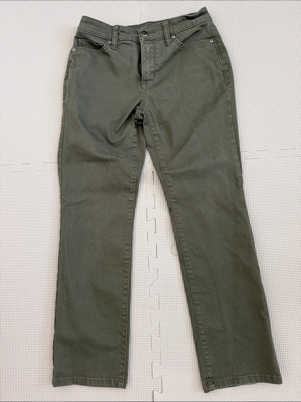 St. John's Bay Straight Jeans in Olive